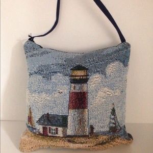 Small Tapestry Lighthouse Pillow